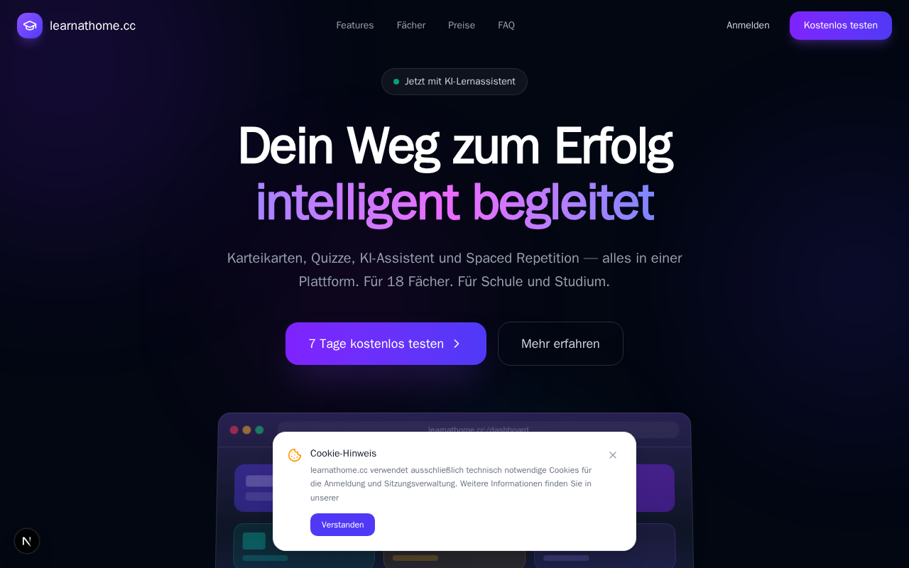 learnathome.schule Homepage